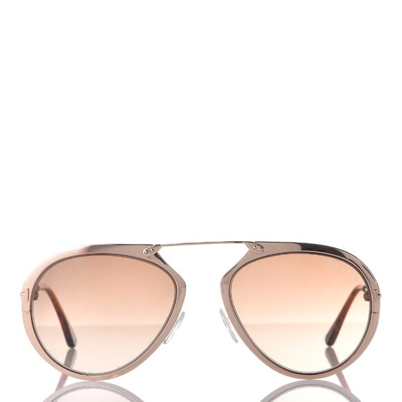 Tom Ford Dashel TF508 Aviator Unisex Sunglasses in Rose Gold main image 4